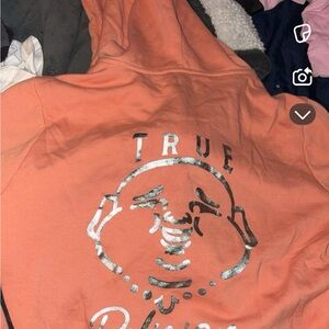 True Religion Orange Hoodie